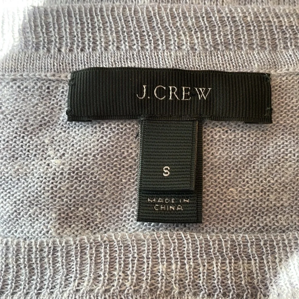 J. Crew Linen/Wool Blend Tunic Lightweight Pullover Sweater Women’s Small Blue